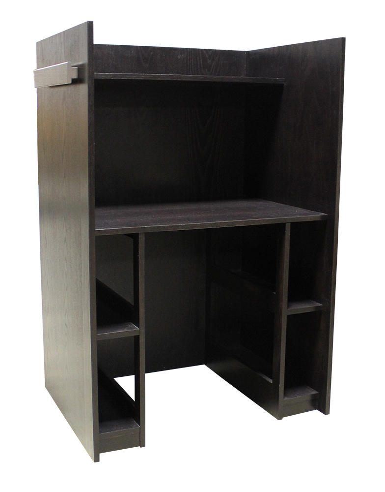 Alchemy Modular Desk with 4 Open Compartment Storage Spaces